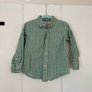 Perfect for Christmas: Green Checkered Button-Up Shirt